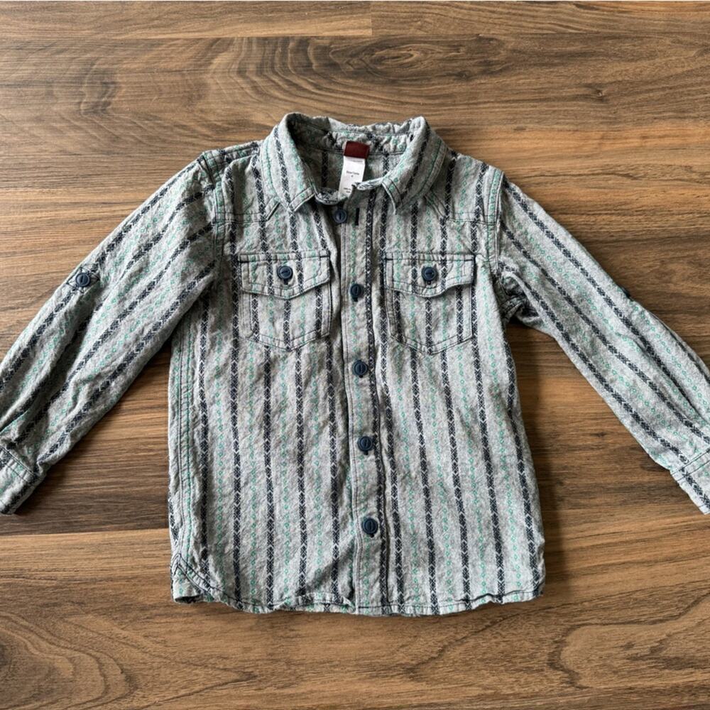 TEA COLLECTION Boys Button Up Shirt sz 4